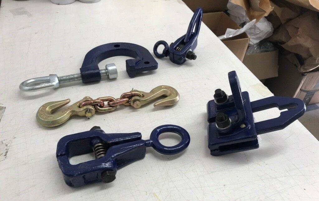 SET#17 AUTO BODY FRAME MACHINE 5 PIECES TOOL AND CLAMP SET COMBO