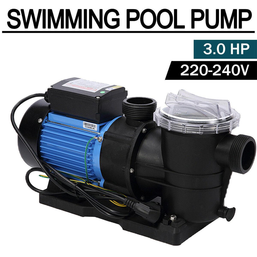 3hp swimming pool pump motor for hayward strainer in/above ground 2" npt
