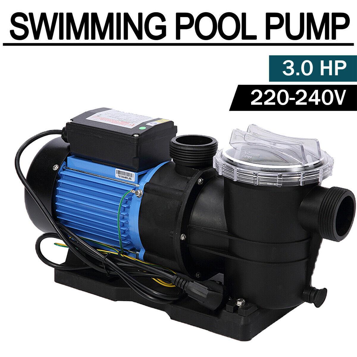 3hp swimming pool pump motor for hayward strainer in/above ground 2" npt