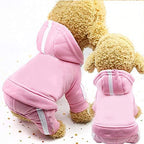 NSK Pet Clothing LLP 2 PCS Pet Dog Clothes for Dogs Overalls Pet Jumpsuit Puppy Cat Clothing for Dog Coat Thick Pets Dogs Clothing, Size:M(Blue)
