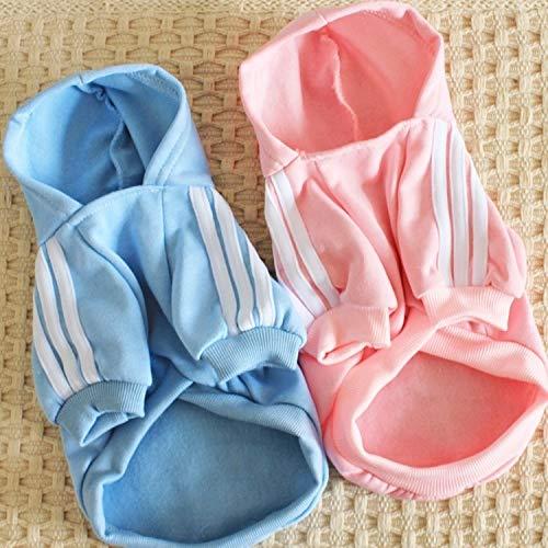 NSK Pet Clothing LLP 2 PCS Pet Dog Clothes for Dogs Overalls Pet Jumpsuit Puppy Cat Clothing for Dog Coat Thick Pets Dogs Clothing, Size:XS(Blue)