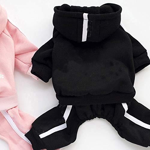 AFANG 2 PCS Pet Dog Clothes for Dogs Overalls Pet Jumpsuit Puppy Cat Clothing for Dog Coat Thick Pets Dogs Clothing, Size:S (Blue) Small Pet Clothes