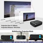 led lcd 8500lumens projector native 1080p video game movie football hdmi usb tv