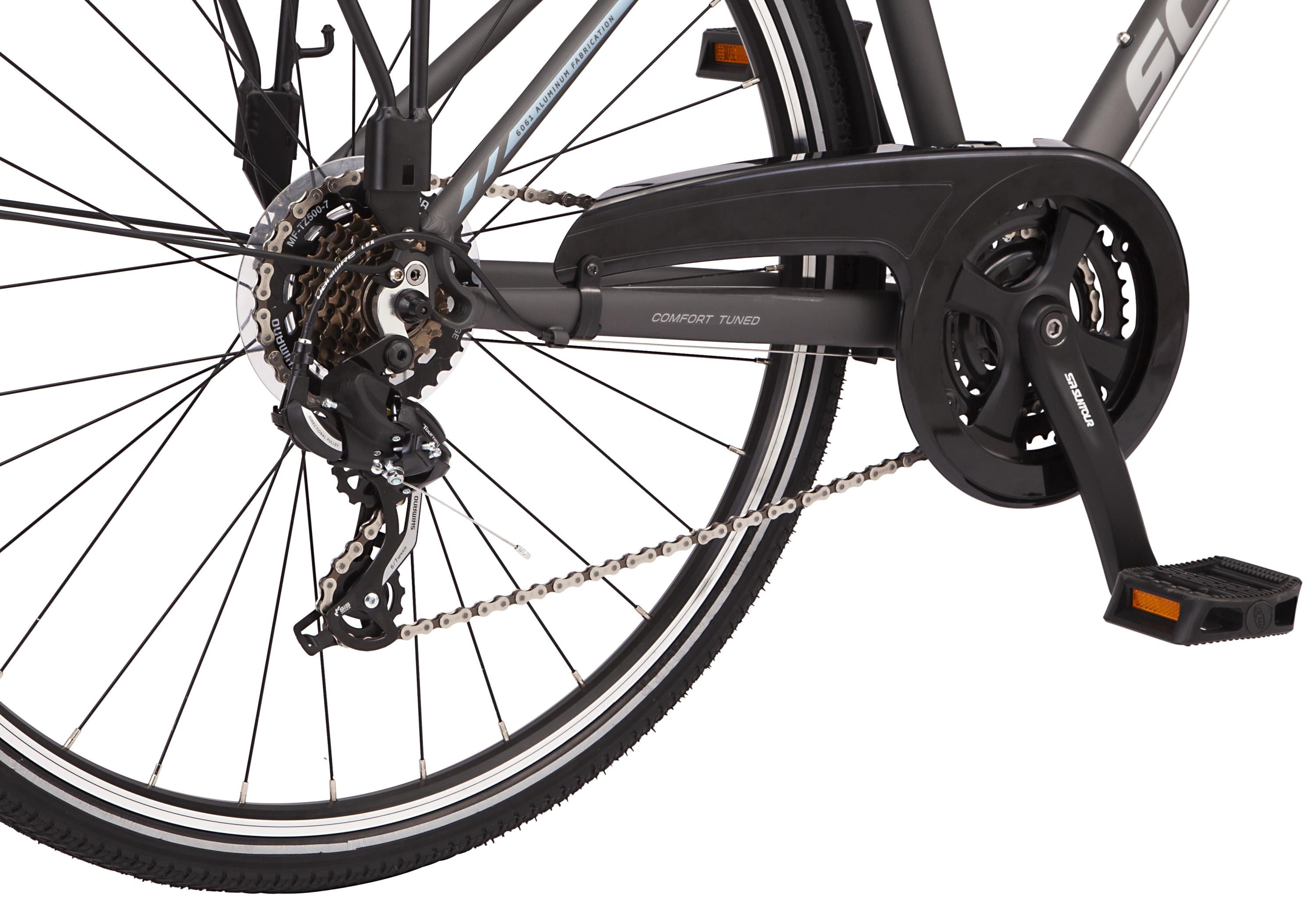 Schwinn Network 6c Hybrid Bike, 21 speeds, lar19.5 inch mens style frame, 700c wheels, grey