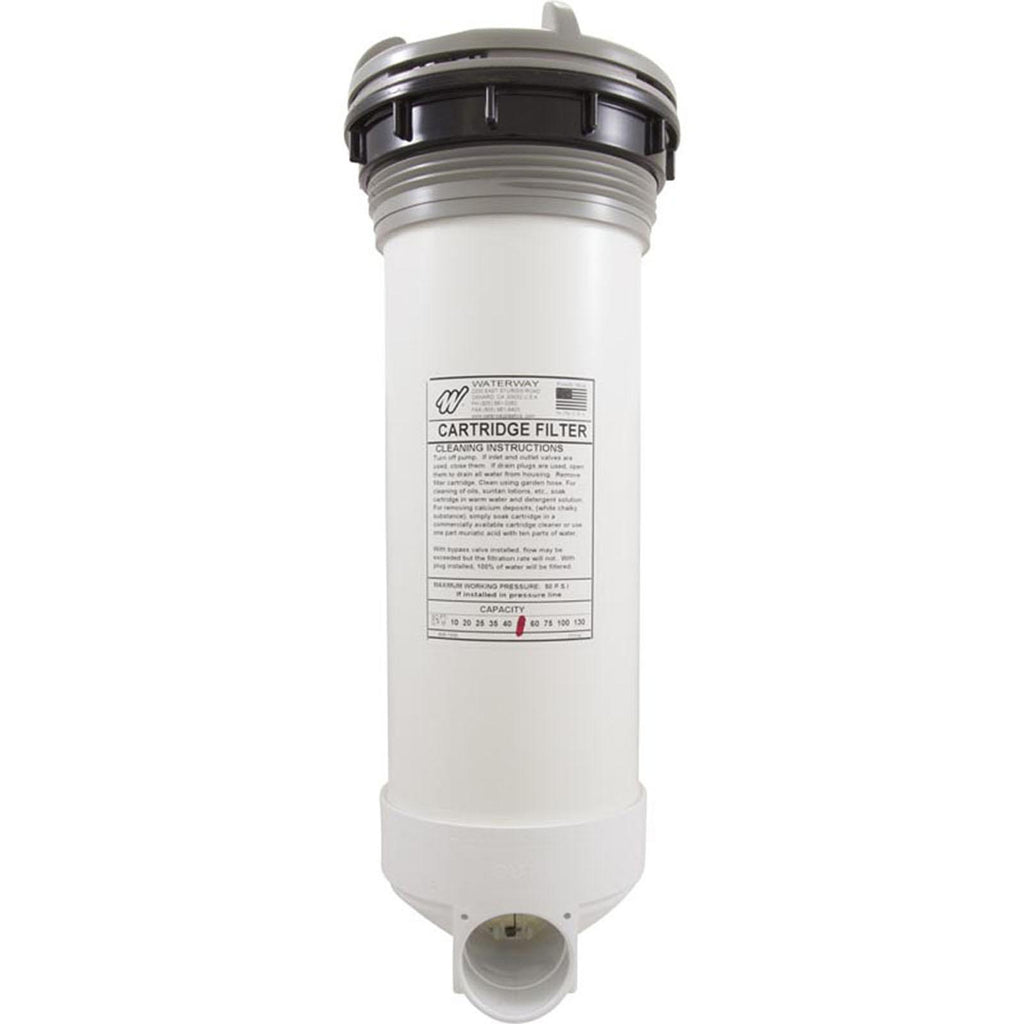 Waterway Plastics Skim Filter Complete, WW DynaFlo Plus, 50sqft, Gray