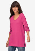v-neck sweater tunic