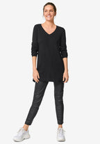 v-neck sweater tunic