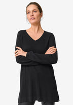 v-neck sweater tunic