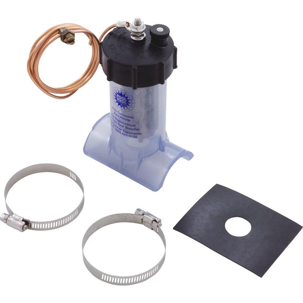 POOL TOOL INC. Zinc Anode, Anti-Electrolysis, Inline, 1-1/2"