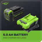 40V 21" Push Mower, 5.0Ah USB Battery