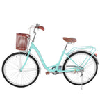 Oxodoi Women's Cruiser Bike, 26" Wheels Single Speed, Classic Retro, Blue