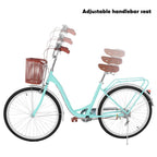 Oxodoi Women's Cruiser Bike, 26" Wheels Single Speed, Classic Retro, Blue