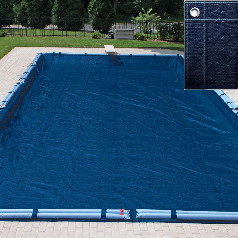 buffalo blizzard 25' x 45' rectangle swimming pool winter cover-10 year warranty