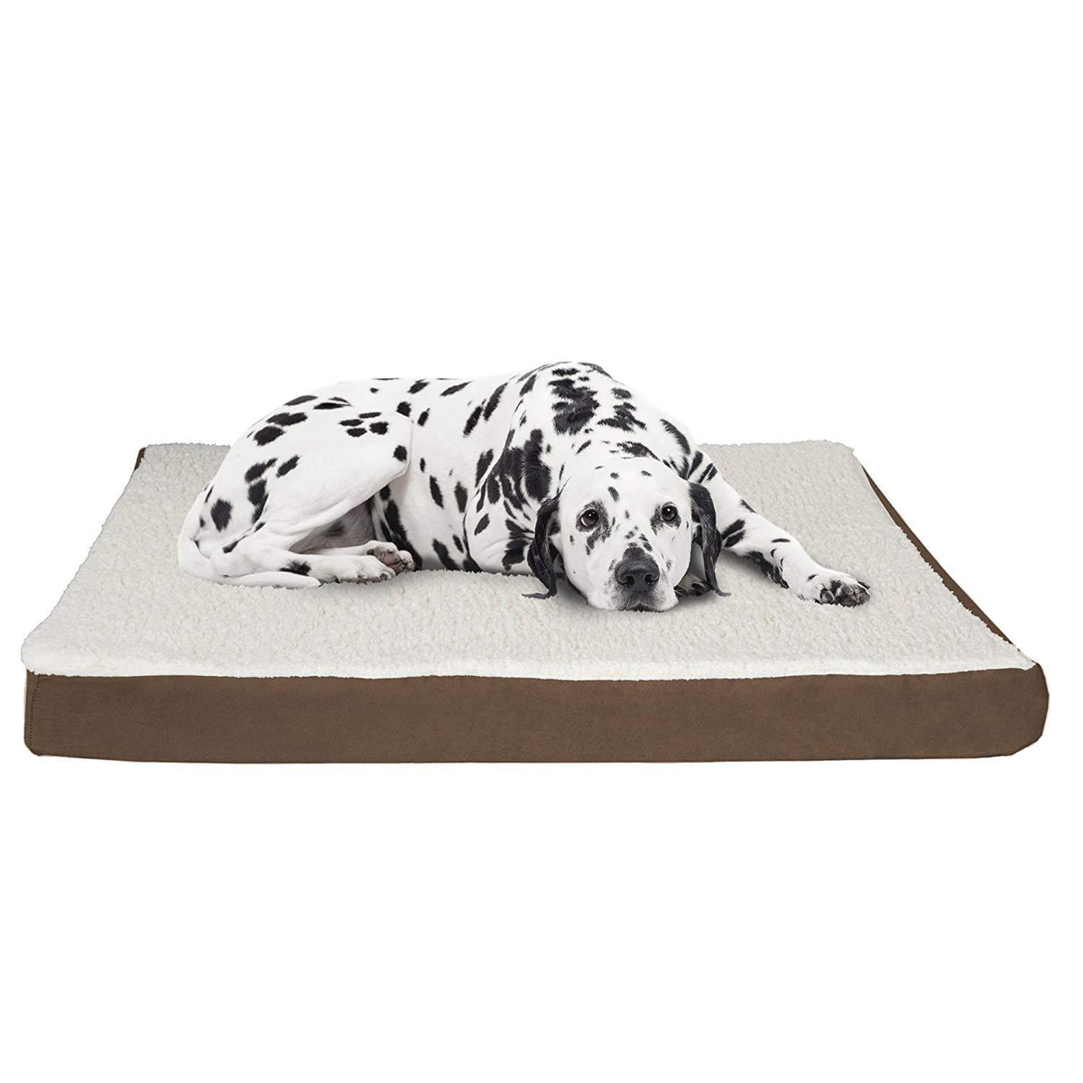 Orthopedic Sherpa Top Pet Bed with Memory Foam and Removable Cover Collection