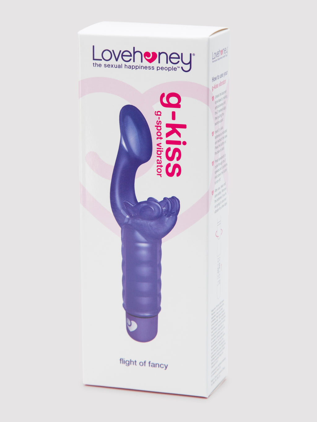 Lovehoney G-Kiss Fluttering Clitoral and G-Spot Vibrator, Purple