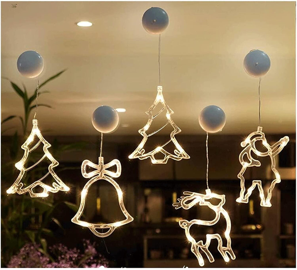 CYQLYGO 5PCS Set Christmas Decorations Scene Layout Storefront Shop Creative Small Ornaments Window Christmas Tree Pendant Atmosphere Dress Up LooForward to Christmas