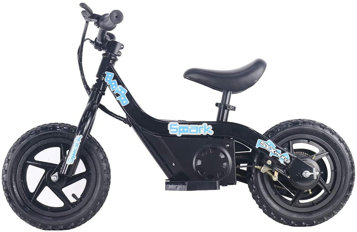 SYX MOTO Spark 24V 100W Kids Mini Electric  Bike Freestyle Ride-on Bike (Black)