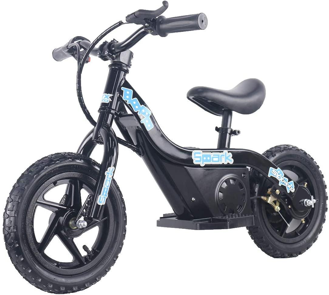 SYX MOTO Spark 24V 100W Kids Mini Electric  Bike Freestyle Ride-on Bike (Black)
