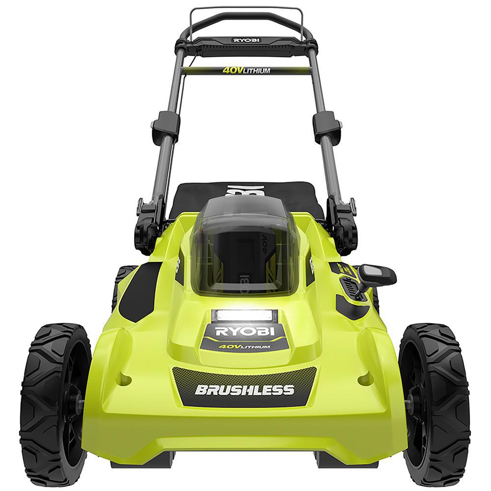 Electric Cordless Lawn Mower Push Walk Behind 40v Battery n Charger