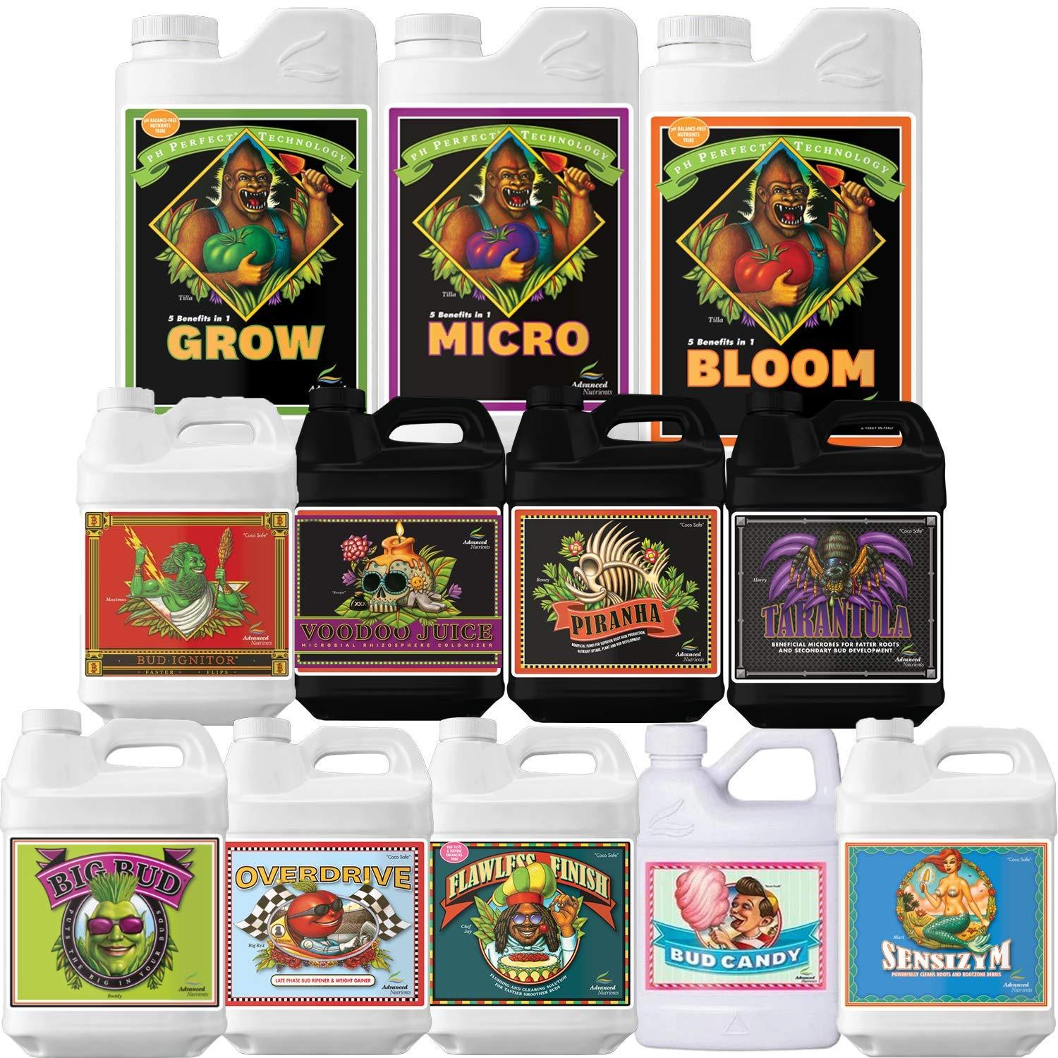 advanced nutrients adv nutrients - complete kit pack (roots, growth, bloom)