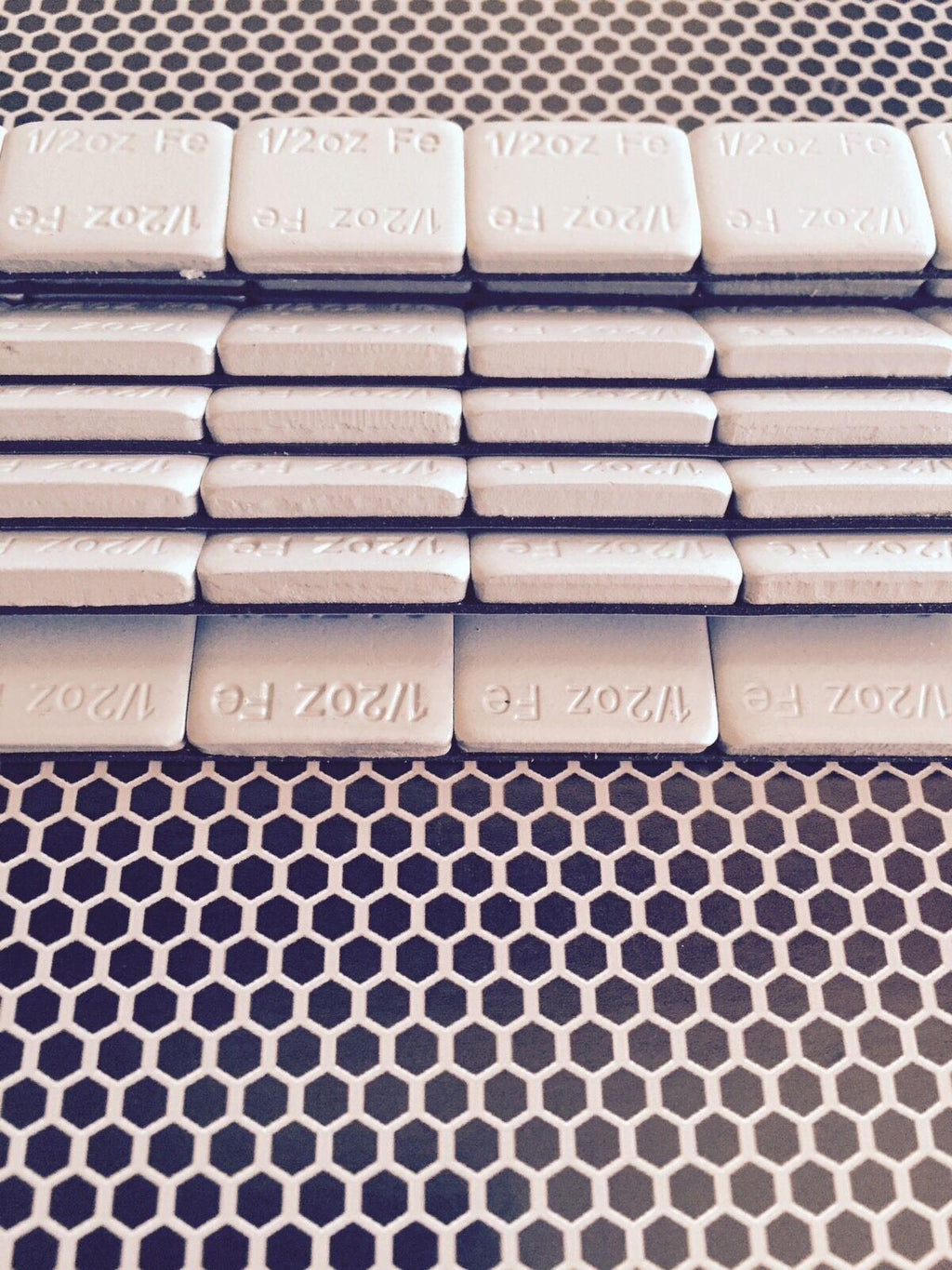 6- 9 LB. BOXS WHEEL WEIGHTS-1/2 OZ. STICK ON ADHESIVE TAPE 1728 PIECES