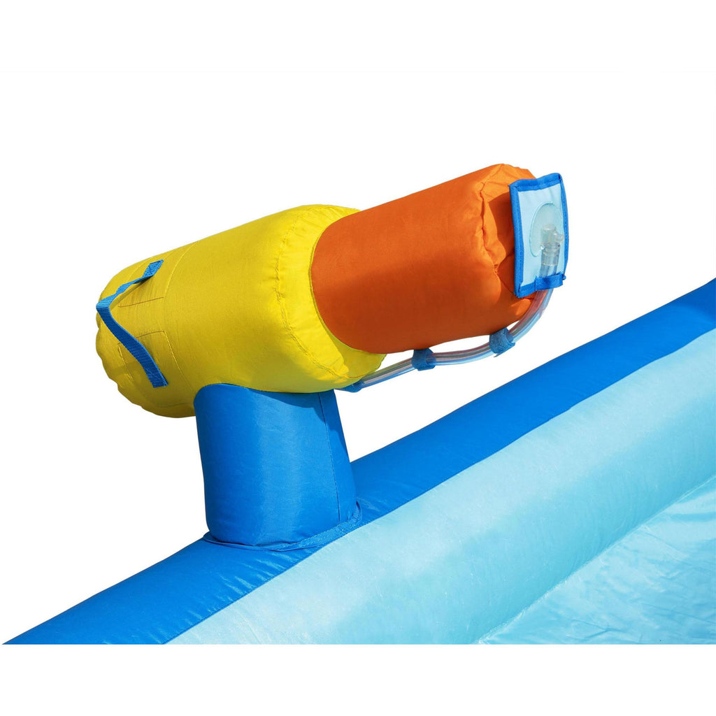 H2OGO! Beachfront Bonanza Kids Inflatable Outdoor Backyard Mega Water Slide Splash Park Toy with Slide, Climbing Wall, Sprayer,