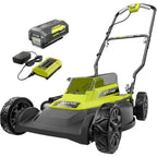 RYOBI 18 in. 40-Volt 2-in-1 Lithium-Ion Cordless Battery Walk Behind Push Mower