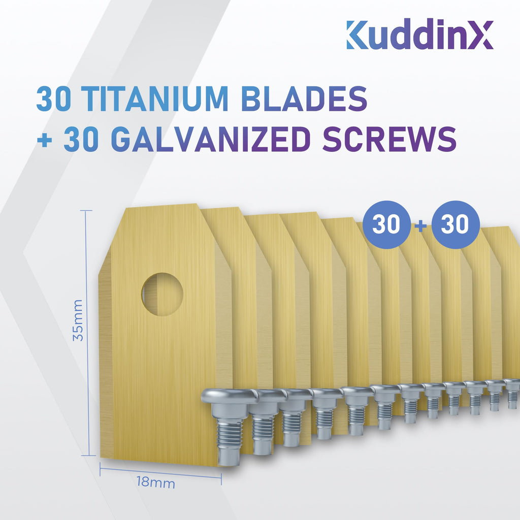 30 sets Robust ium Durable Replacement Robotic Lawnmower Blades Assembly Plus for  Rockmow X1 series, RockNeo Q1, Segway  i,H&amp;X Series i206, i210 All Models