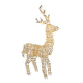 48" Pre-Lit White LED Upright Standing Reindeer Christmas Outdoor Decoration