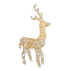 48" Pre-Lit White LED Upright Standing Reindeer Christmas Outdoor Decoration