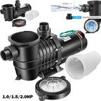 1.0/1.5/2.0 hp swimming pool pump in/above ground w/ strainer basket etl listed