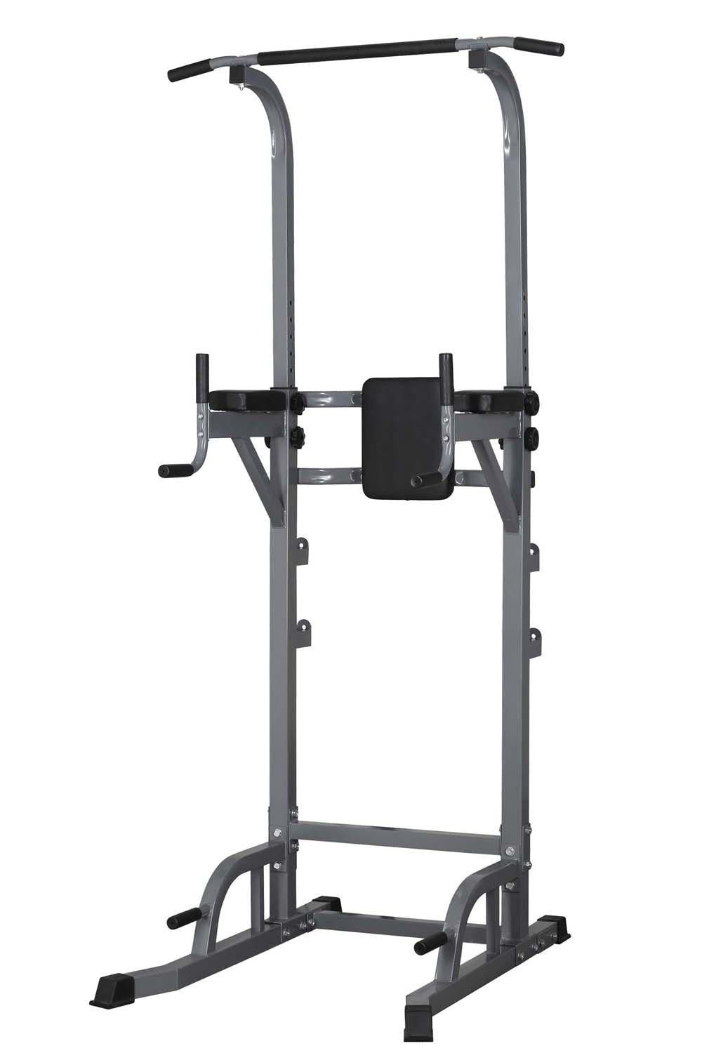 Joppoint Power Tower Multi-Function Dip Stands Pull Up Tower Height Adjustable Full Body Home Fitness Gym Tower