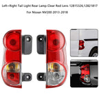 2013-2023 Nissan NV200 Left+Right Tail Light Rear Lamp Clear Red Lens Generic