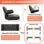 universal fold down forklift seat with adjustable angle back,armrest,micro switch and slide for tractor,excavator skid loader backhoe dozer telehandler ztr’s