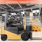 universal fold down forklift seat with adjustable angle back,armrest,micro switch and slide for tractor,excavator skid loader backhoe dozer telehandler ztr’s