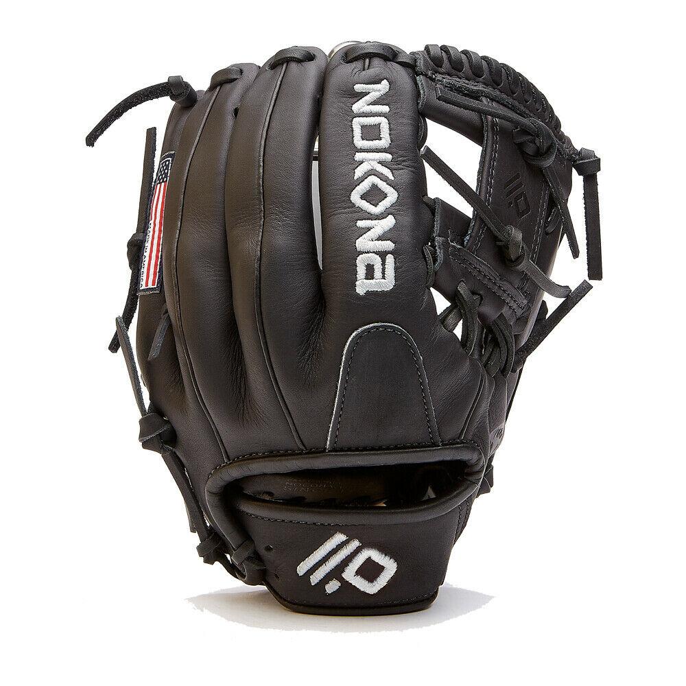 Nokona AmericanKip Black 11.5 Inch A-1150I-BK Baseball Glove