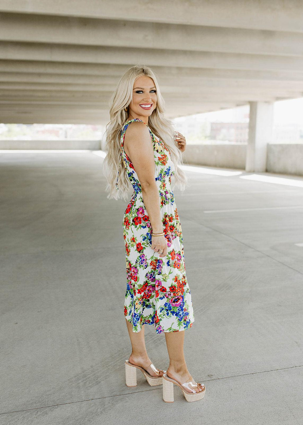 rosey posey weslie floral dress