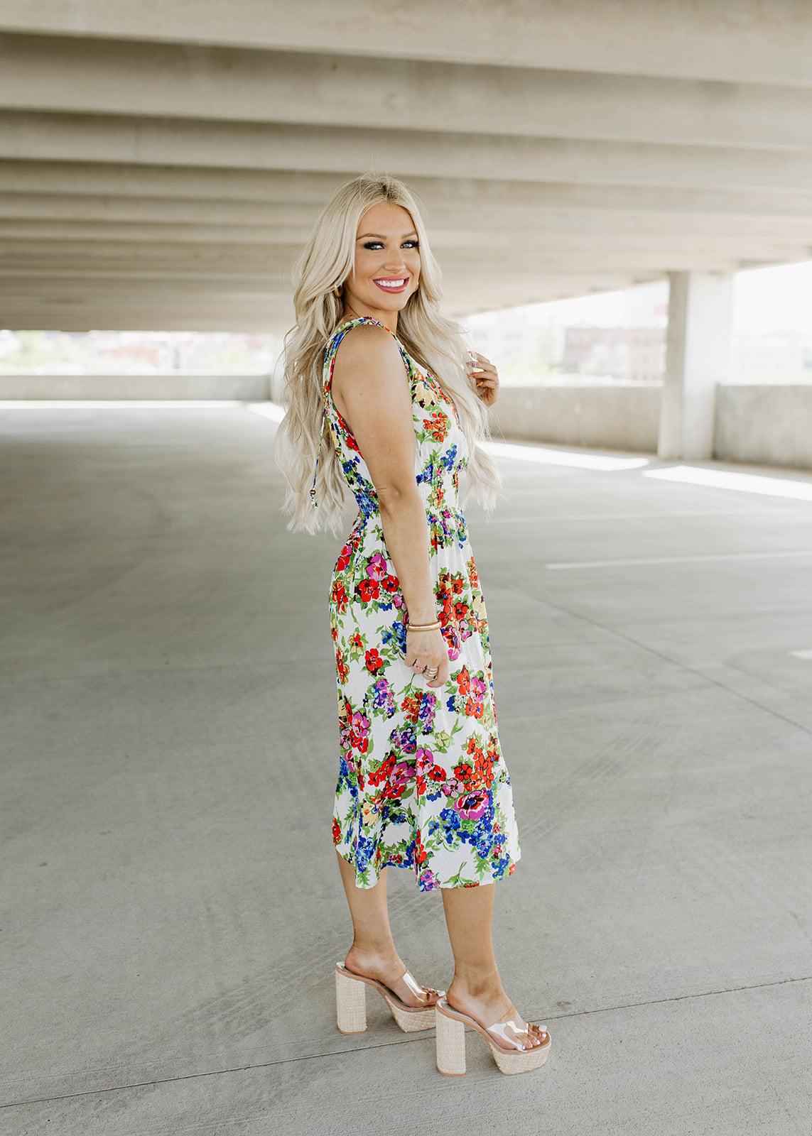 rosey posey weslie floral dress
