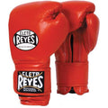 Cleto Reyes Hook and Loop Leather Training Boxing Gloves - 18 oz - Red