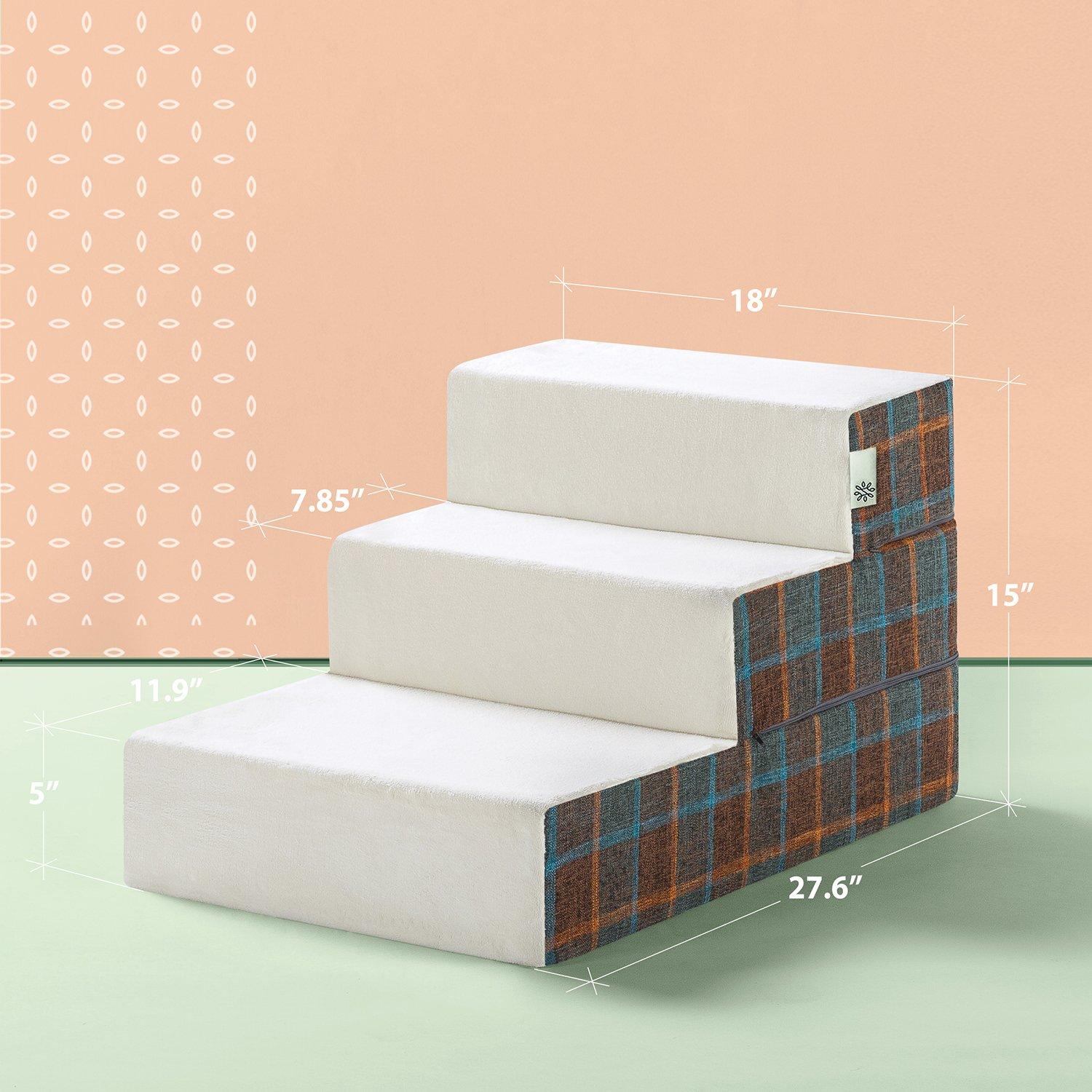 Zinus Cozy Pet Stairs/Pet Ramp/Pet Ladder
