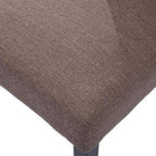 Goplus Set of 2 Fabric Wood Accent Dining Chair Tufted Modern Living Room Furniture New
