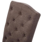 Goplus Set of 2 Fabric Wood Accent Dining Chair Tufted Modern Living Room Furniture New