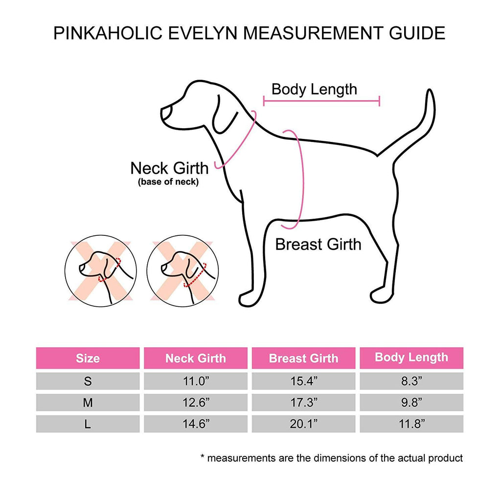 Pinkaholic York NASD-JP7513-AQ-L Evelyn Pet Coat, Aqua, Large