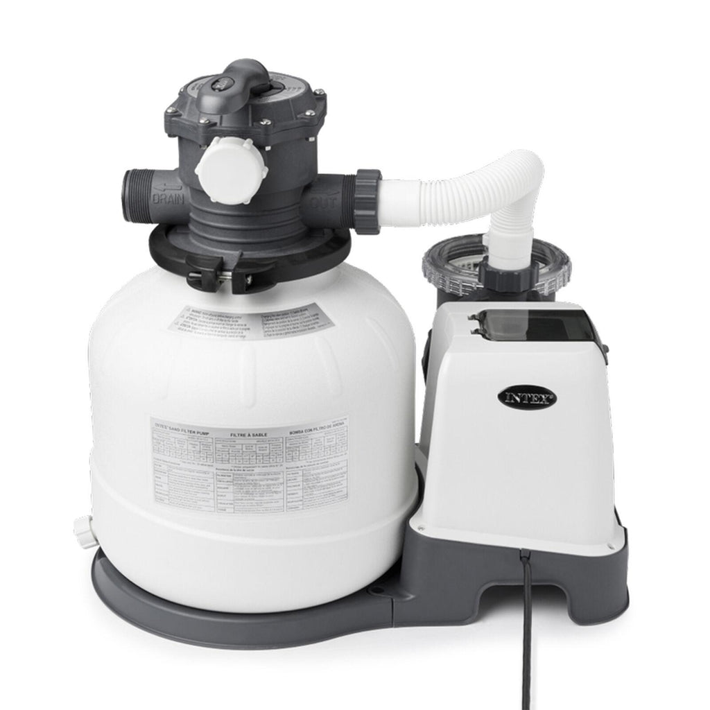 intex 26647eg 2800 gph above ground pool sand filter pump with automatic timer