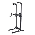 KARMAS Heavy Duty Adjustable Power Tower Multi-Function Strength Training Dip Stand Workout Station Fitness Equipment for Home Gym