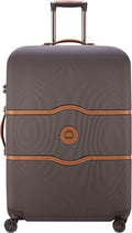 Chatelet Air Hardside Luggage, Spinner Wheels, Chocolate Brown, Checked-Large 28 Inch