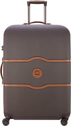 Chatelet Air Hardside Luggage, Spinner Wheels, Chocolate Brown, Checked-Large 28 Inch