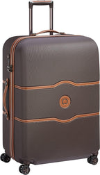 Chatelet Air Hardside Luggage, Spinner Wheels, Chocolate Brown, Checked-Large 28 Inch