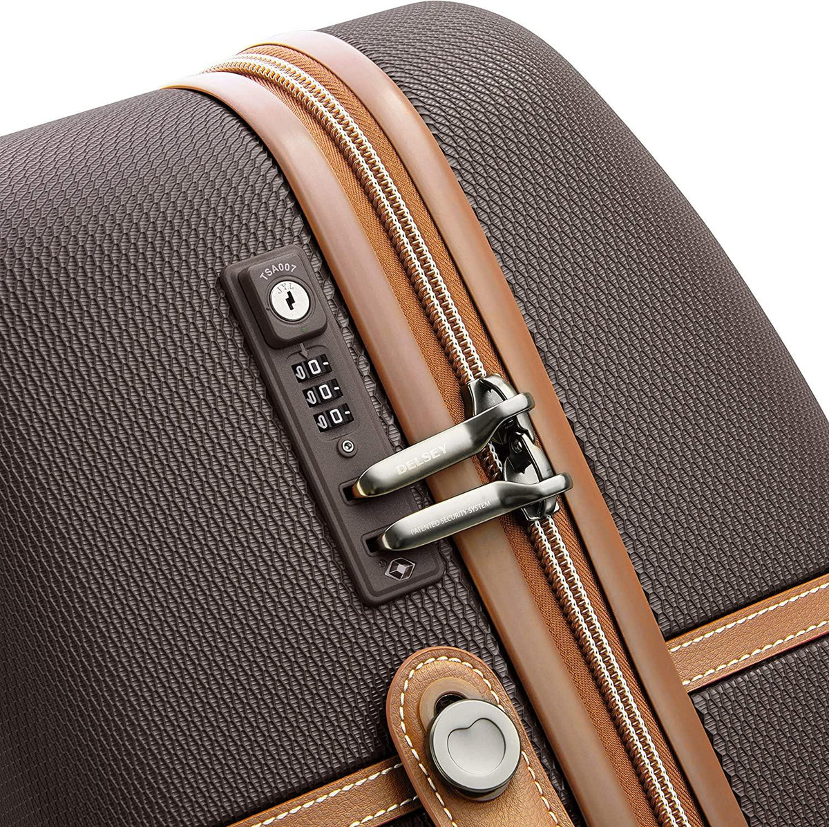 Chatelet Air Hardside Luggage, Spinner Wheels, Chocolate Brown, Checked-Large 28 Inch