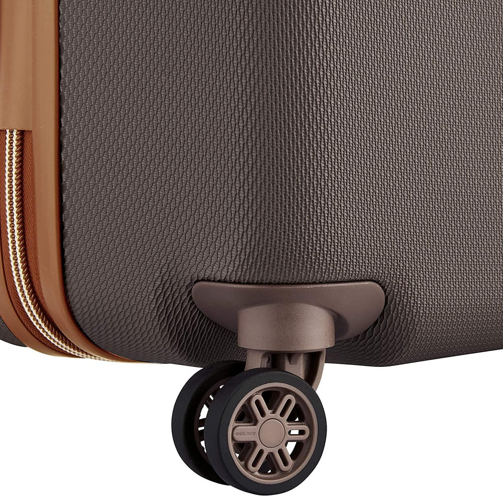 Chatelet Air Hardside Luggage, Spinner Wheels, Chocolate Brown, Checked-Large 28 Inch